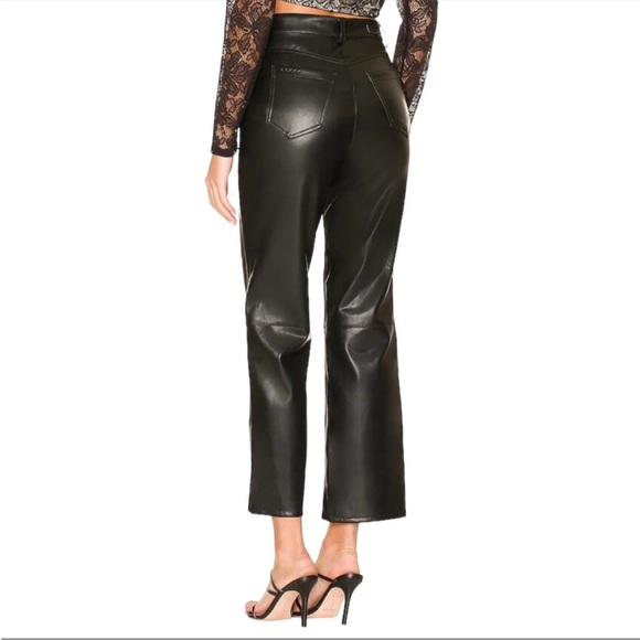 BlankNYC Faux Leather Straight Leg Pant in Nowhere Road Size 26 - Picture 3 of 16